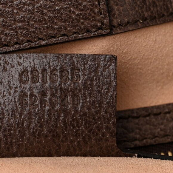 Authentic Gucci GG Supreme Ophidia Monogram Medium Shopping Tote Brown Tan Purse - Picture 9 of 10